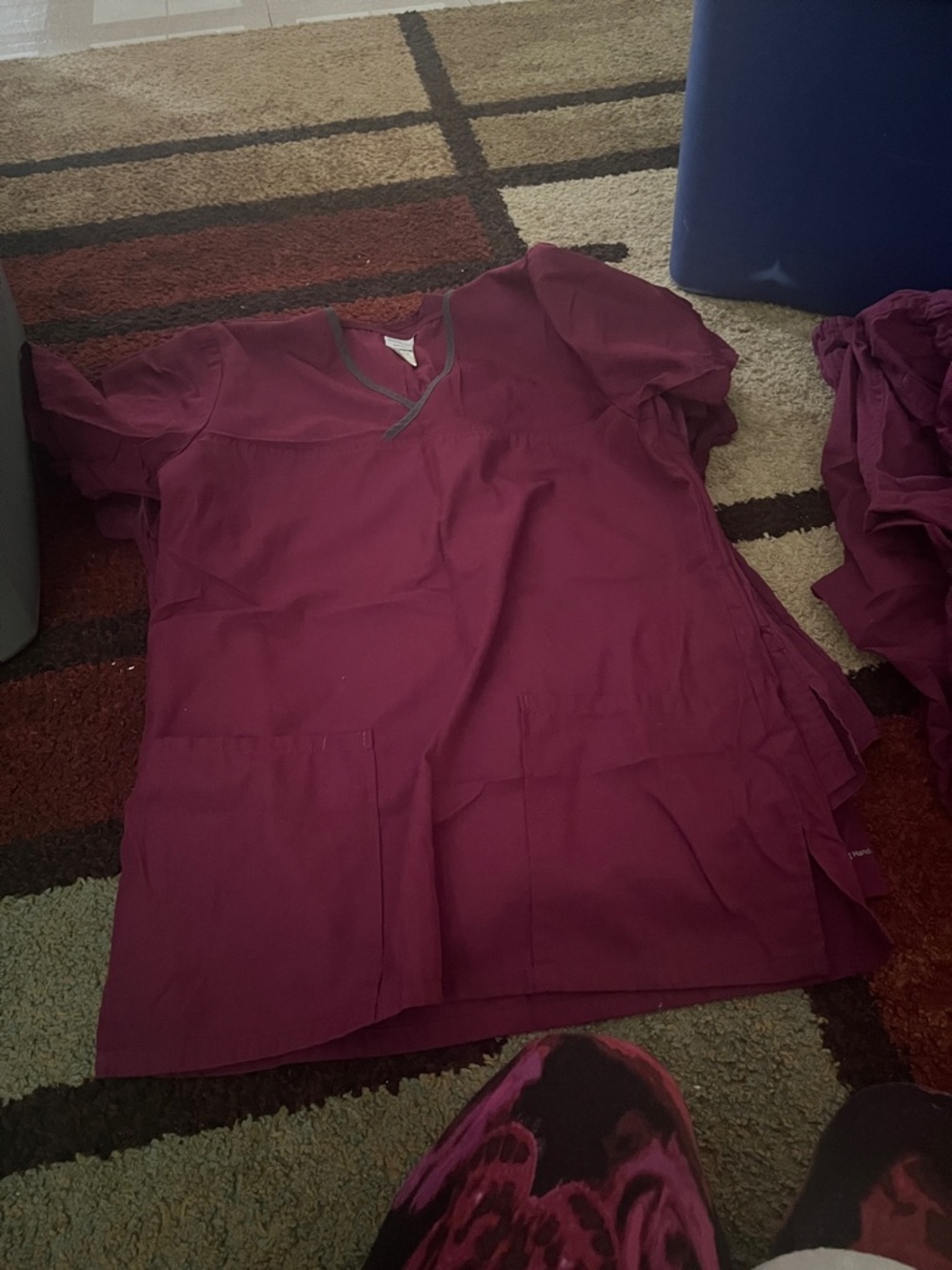WonderWink Mulberry Scrub Tops - V-Neck Set